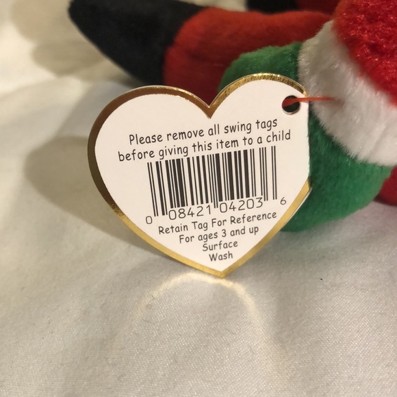 “Santa” TY Beanie Baby, Red Santa, Vintage Collectible, #4 out of 4 - Picture 10 of 13
